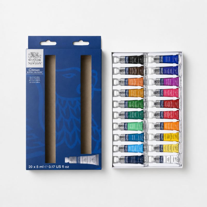 Winsor & Newton® Cotman - 20-delars akvarellset