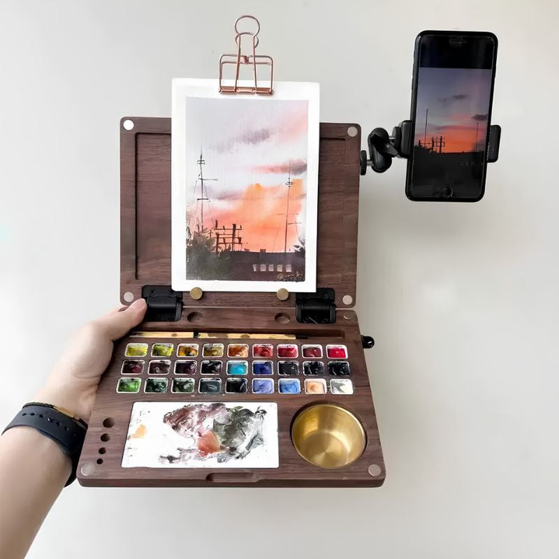 ArtMate - Handgjort konstset i valnöt (Mästarutgåva)