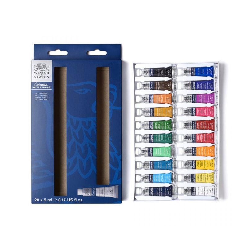 Winsor & Newton® Cotman - 20-delars akvarellset